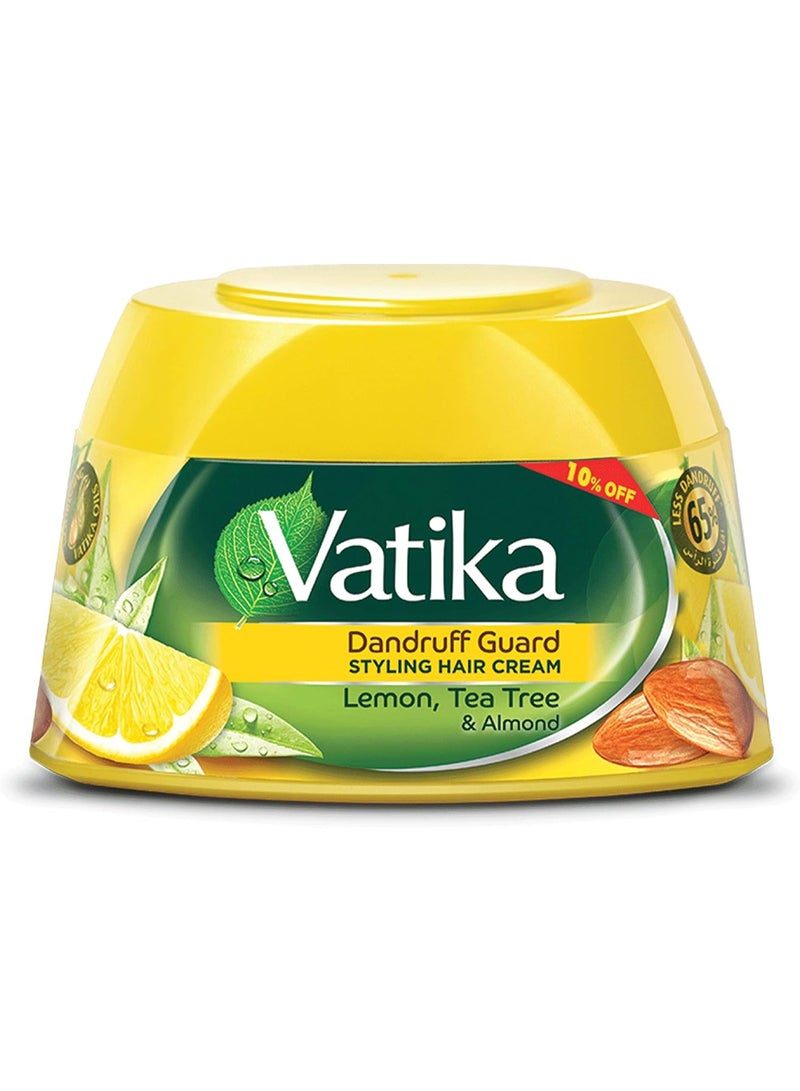 فاتيكا ناتشورالز كريم تصفيف الشعر للحماية من القشرة – 140 مل، الليمون وشجرة الشاي واللوز - Image 1